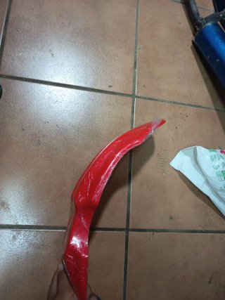 Guardabarros Pit Bike Rojo