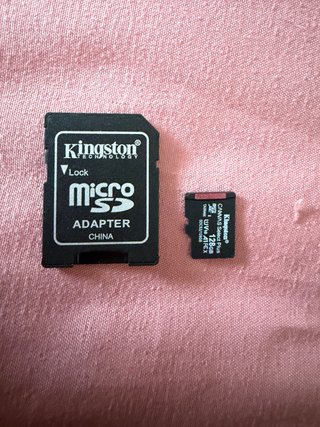 Tarjeta Micro SD Kingston 128GB con Adaptador