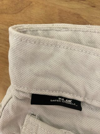 Pantalón vaquero corto Pull&Bear blanco roto