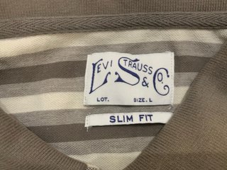 Polo Levi's Rayas Talla L Slim Fit