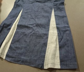 Vestido Smash azul y gris con bordado