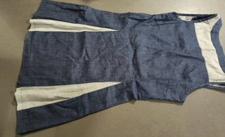 Vestido Smash azul y gris con bordado