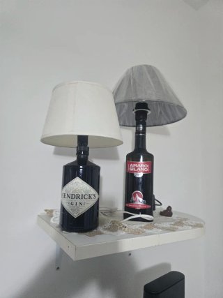 Lampade bottiglia Hendrick's e Amaro Silano