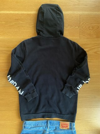 Sudadera Jordan Air Hoodie Black Mesh Vintage
