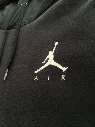 Sudadera Jordan Air Hoodie Black Mesh Vintage