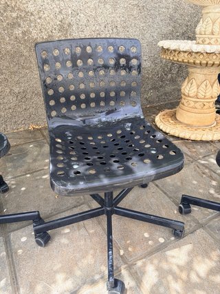 Lote 3 Sillas Oficina Giratorias Negras