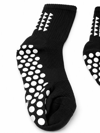 Calcetines Grip Fútbol Antideslizantes Negro M