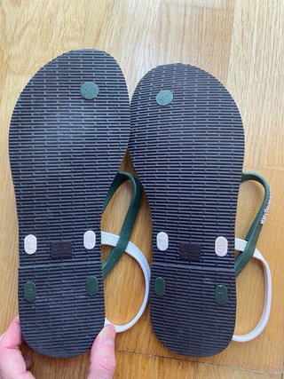 Sandalias Havaianas Verde y rosa clarito  Talla 37