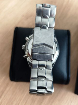 Reloj Minister Chronograph Azul y Plateado