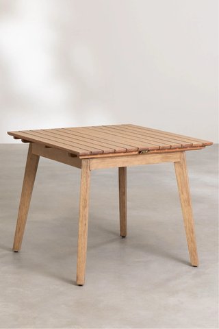 Mesa de jardín extensible madera 90/150 Nueva