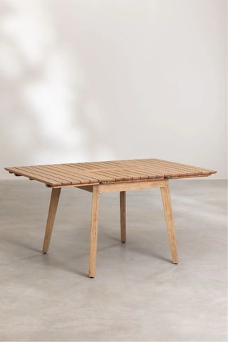 Mesa de jardín extensible madera 90/150 Nueva