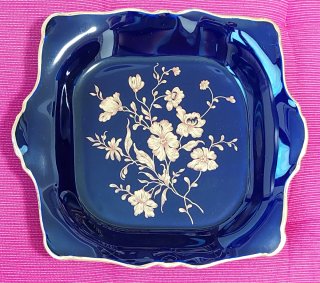 Ciotola Limoges blu e oro cm 25