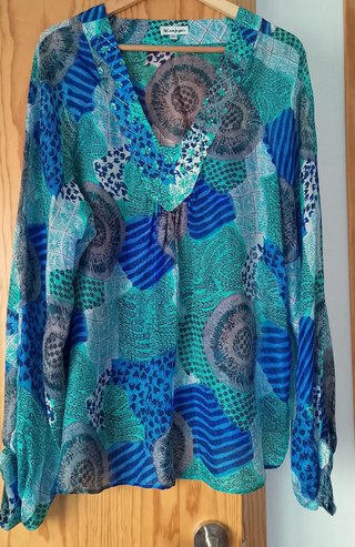 Blusa El Corte Inglés Gasa Bordada T.56