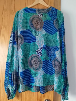 Blusa El Corte Inglés Gasa Bordada T.56