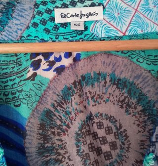 Blusa El Corte Inglés Gasa Bordada T.56