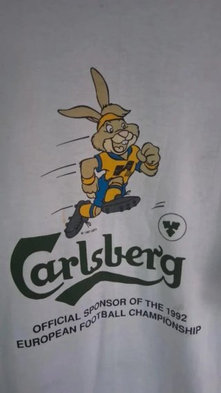 Camiseta Vintage Eurocopa 92 Carlsberg