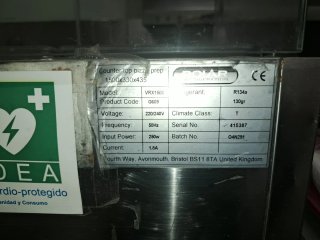 Vitrina Refrigerada Ingredientes...nn