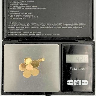 Colgante Flor Oro 18K 4,20grs