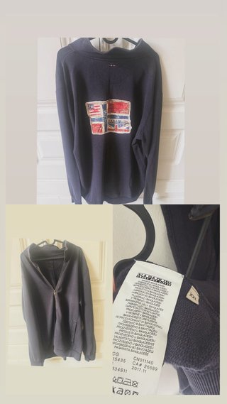Sudadera Napapijri Azul Multicolor Talla XXL