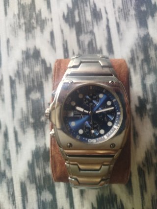 Reloj Paul Versan esfera azul cronógrafo