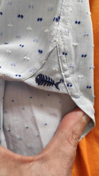 Camisa Pescatore bordada M
