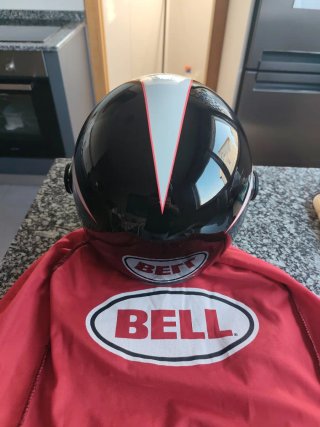 Casco Jet Bell Blanco y Negro