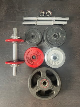 Banco de pesas Novanona con discos