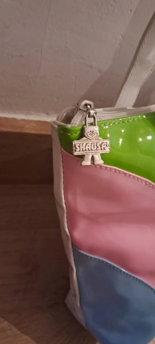 Bolso de mano multicolor