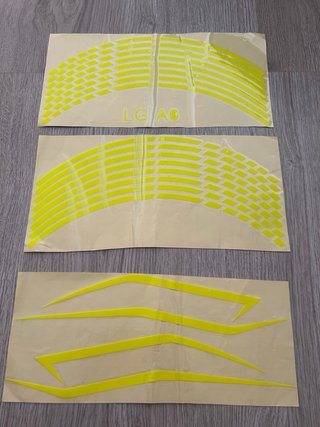 Pegatinas Rueda Moto VR46 Amarillo