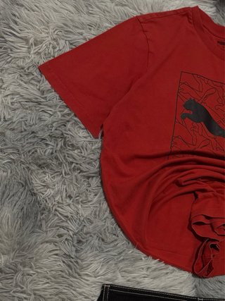 Camiseta Estampada Puma Roja