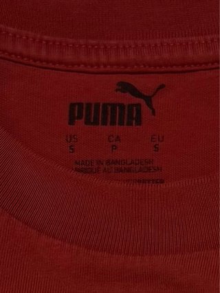 Camiseta Estampada Puma Roja
