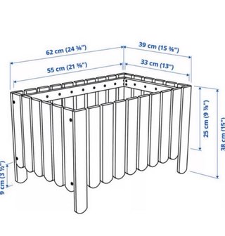 Jardinera de madera Ikea