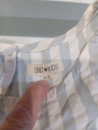 Camisa niña Unit T9 rayas celeste