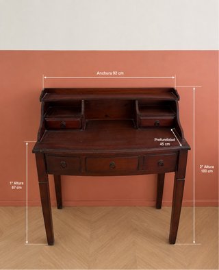 Escritorio de madera recibidor