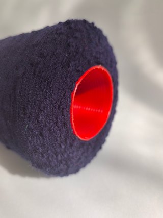 Cono Lana Knop Perlé Azul Marino