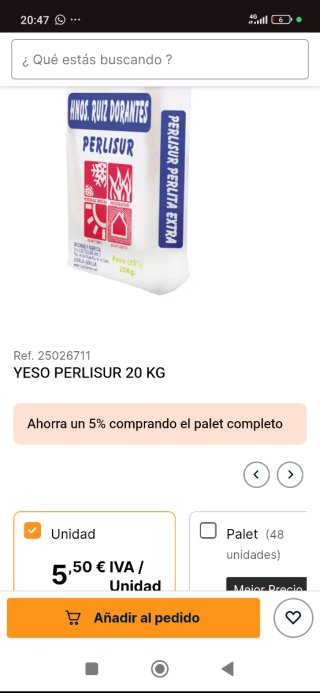 Perlita Perlisur 20 Kg
