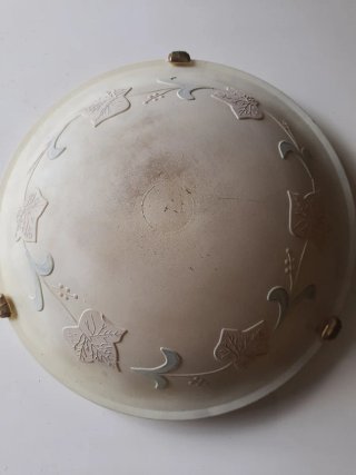 Plafoniera decorata con foglie