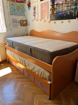 Cama nido con colchón seminuevo