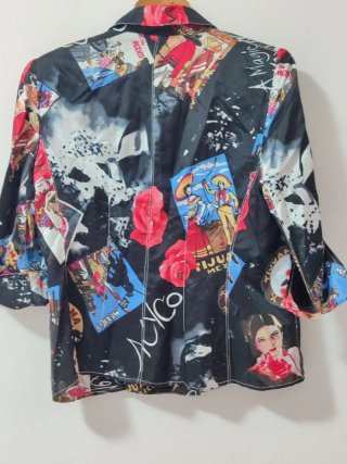Blazer Mariella Burani donna fantasia, nero multi