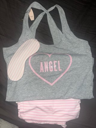 Pijama y Antifaz Victoria's Secret Rayas