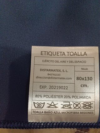 Toalla micrifibra EA