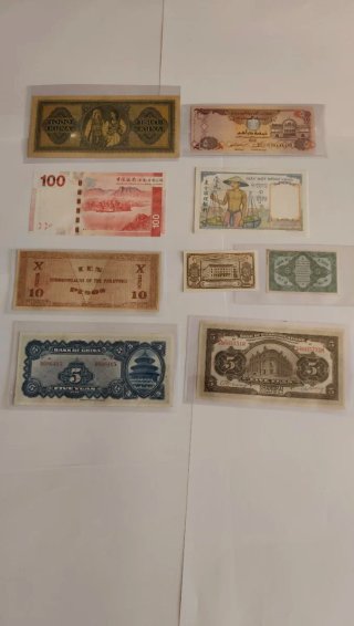 9 Billetes del Mundo Colección