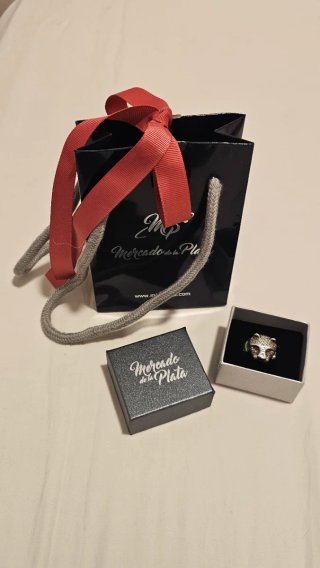 Anillo Plata 925 Cabeza Jaguar