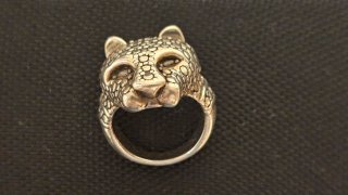 Anillo Plata 925 Cabeza Jaguar