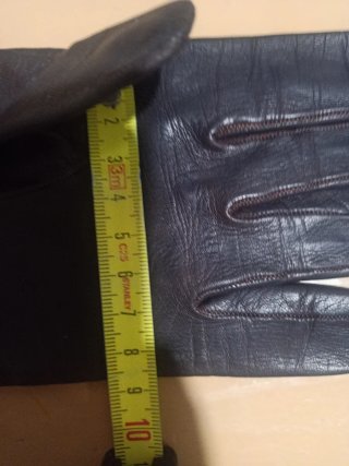 Guantes de piel mujer marrón oscuro. Guants dona