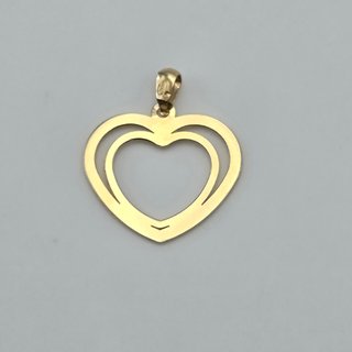 Colgante de oro de 18k. Corazón. Peso: 0.62 gr.