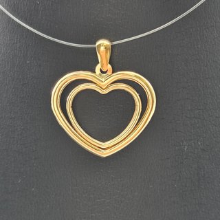 Colgante de oro de 18k. Corazón. Peso: 0.62 gr.