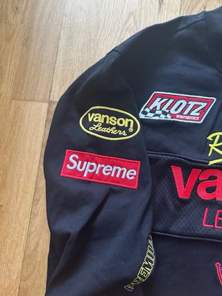 NUEVA Longsleeve Supreme Vanson Racing Negra M