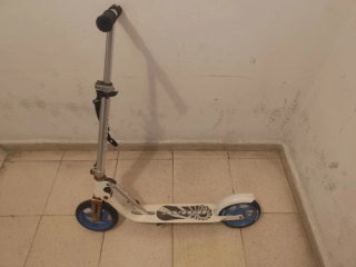 Patineta Patin Scooter Blanco y Azul