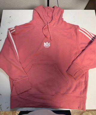 Sudadera Adidas Originals Rosa Logo Bordado